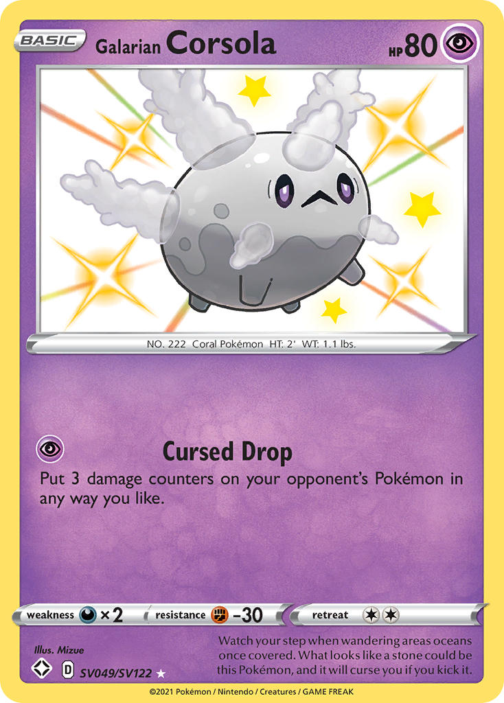 Galarian Corsola (SV049/SV122) [Sword & Shield: Shining Fates] | Pegasus Games WI