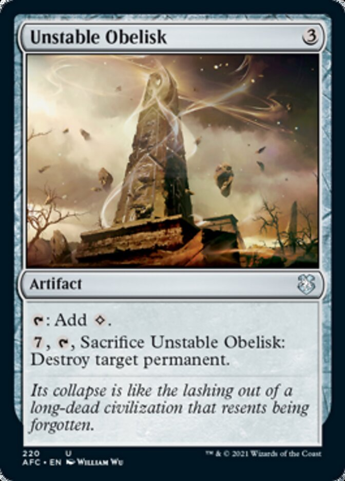 Unstable Obelisk [Dungeons & Dragons: Adventures in the Forgotten Realms Commander] | Pegasus Games WI