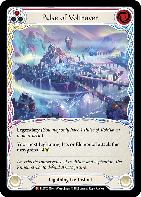 Pulse of Volthaven [ELE112] (Tales of Aria)  1st Edition Cold Foil | Pegasus Games WI