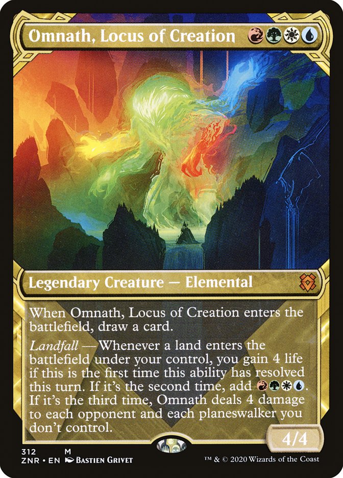 Omnath, Locus of Creation (Showcase) [Zendikar Rising] | Pegasus Games WI