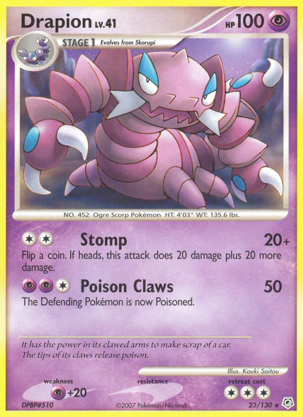 Drapion (23/130) [Diamond & Pearl: Base Set] | Pegasus Games WI
