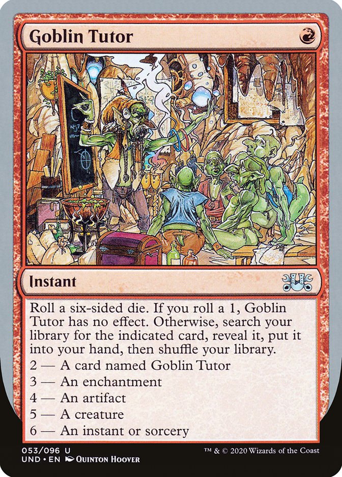 Goblin Tutor [Unsanctioned] | Pegasus Games WI