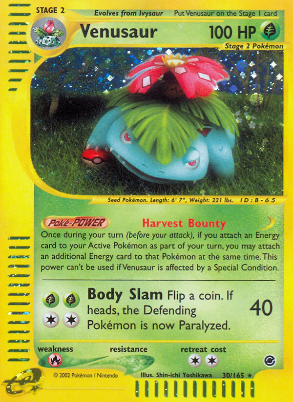 Venusaur (30/165) [Expedition: Base Set] | Pegasus Games WI