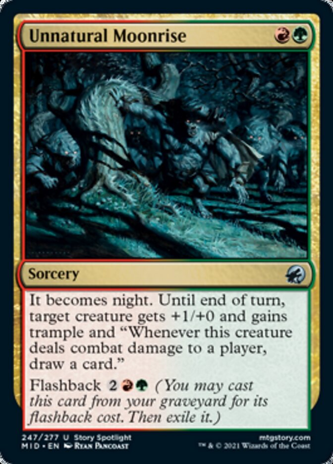 Unnatural Moonrise [Innistrad: Midnight Hunt] | Pegasus Games WI
