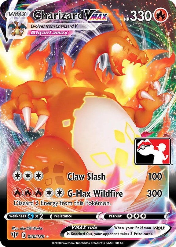 Charizard VMAX (020/189) [Prize Pack Series One] | Pegasus Games WI