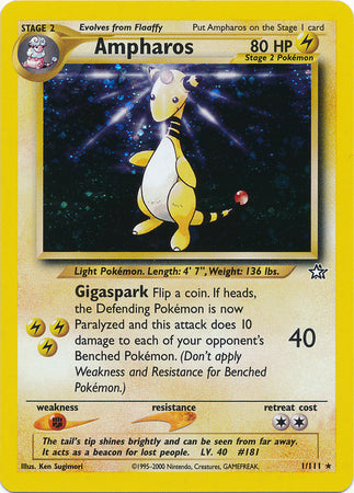 Ampharos (1/111) [Neo Genesis Unlimited] | Pegasus Games WI