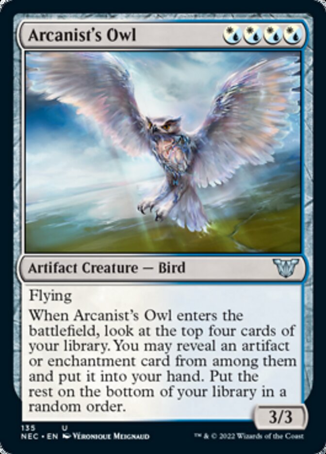 Arcanist's Owl [Kamigawa: Neon Dynasty Commander] | Pegasus Games WI