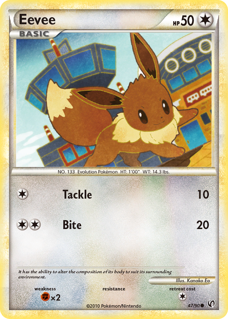 Eevee (47/90) [HeartGold & SoulSilver: Undaunted] | Pegasus Games WI