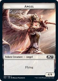 Angel // Saproling Double-Sided Token [Core Set 2021 Tokens] | Pegasus Games WI