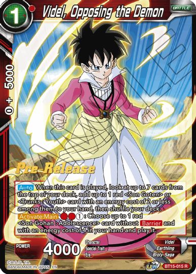 Videl, Opposing the Demon (BT15-015) [Saiyan Showdown Prerelease Promos] | Pegasus Games WI