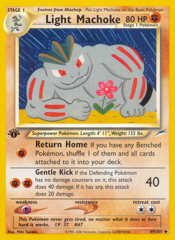 Light Machoke (49/105) [Neo Destiny 1st Edition] | Pegasus Games WI