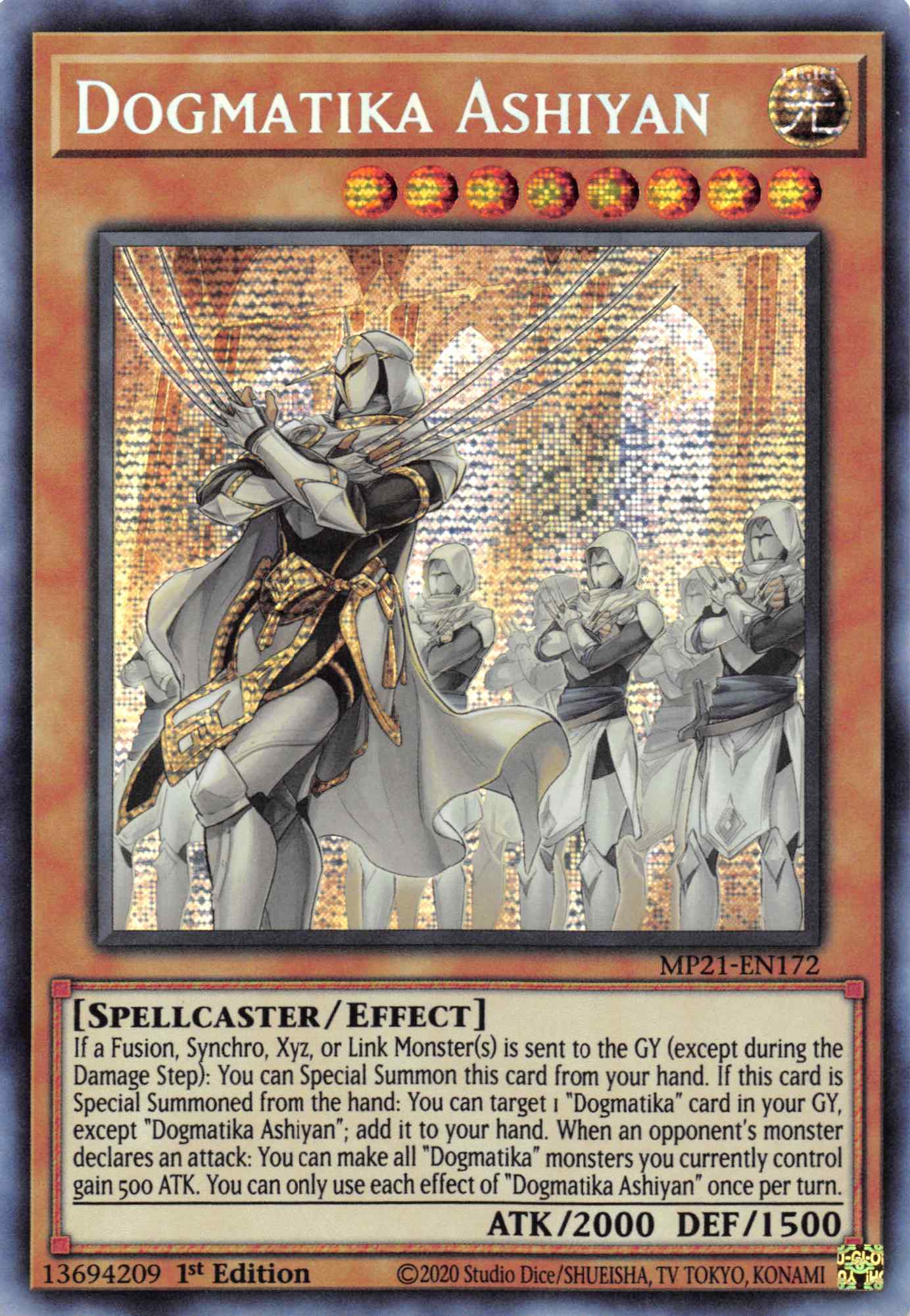 Dogmatika Ashiyan [MP21-EN172] Prismatic Secret Rare | Pegasus Games WI