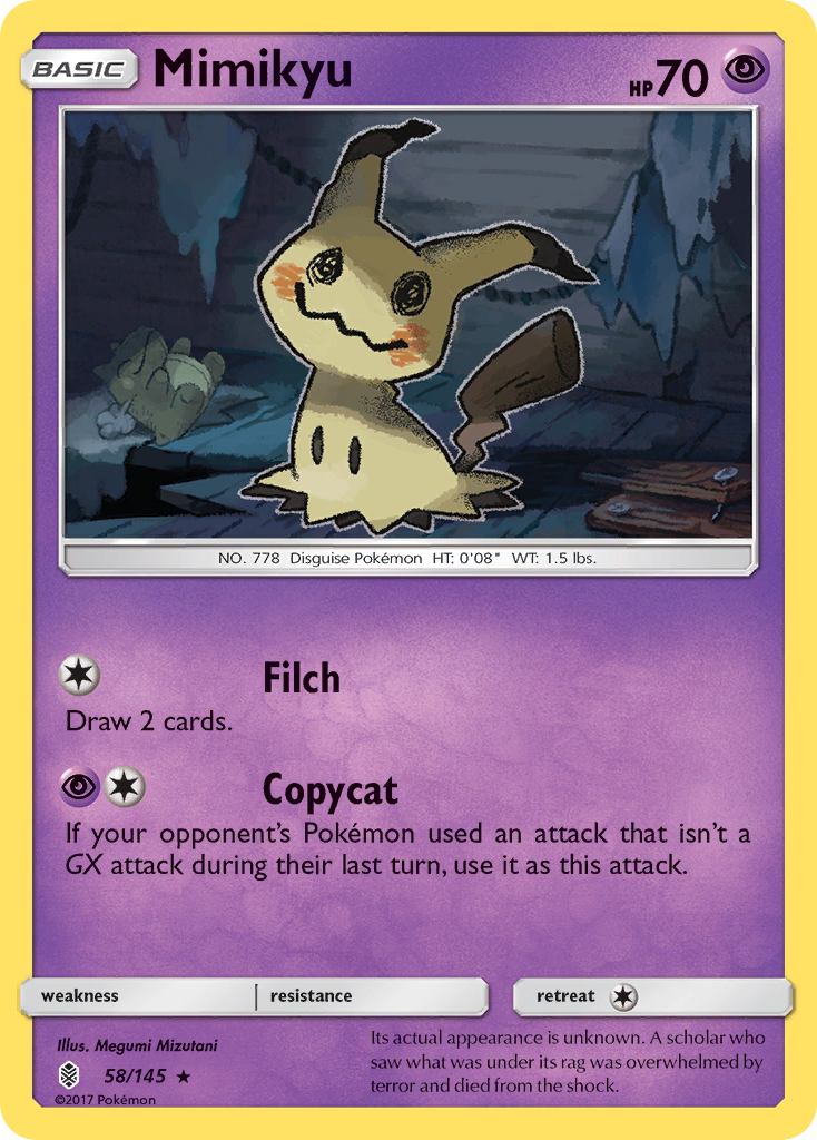 Mimikyu (58/145) [Sun & Moon: Guardians Rising] | Pegasus Games WI