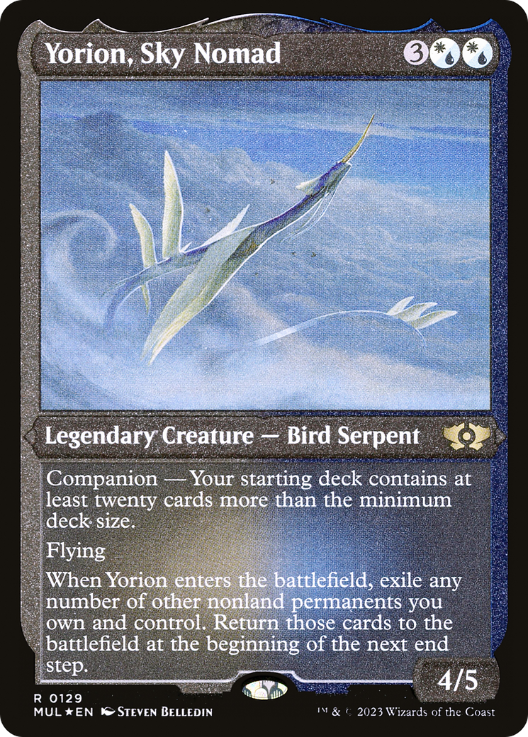 Yorion, Sky Nomad (Foil Etched) [Multiverse Legends] | Pegasus Games WI