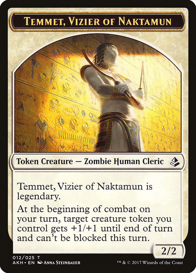 Temmet, Vizier of Naktamun Token [Amonkhet Tokens] | Pegasus Games WI