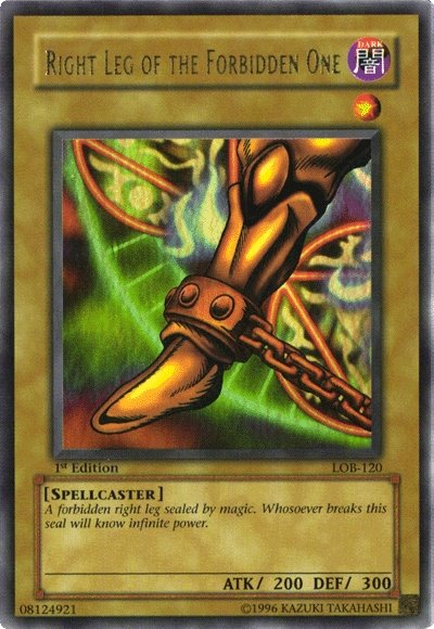 Right Leg of the Forbidden One [LOB-120] Ultra Rare | Pegasus Games WI