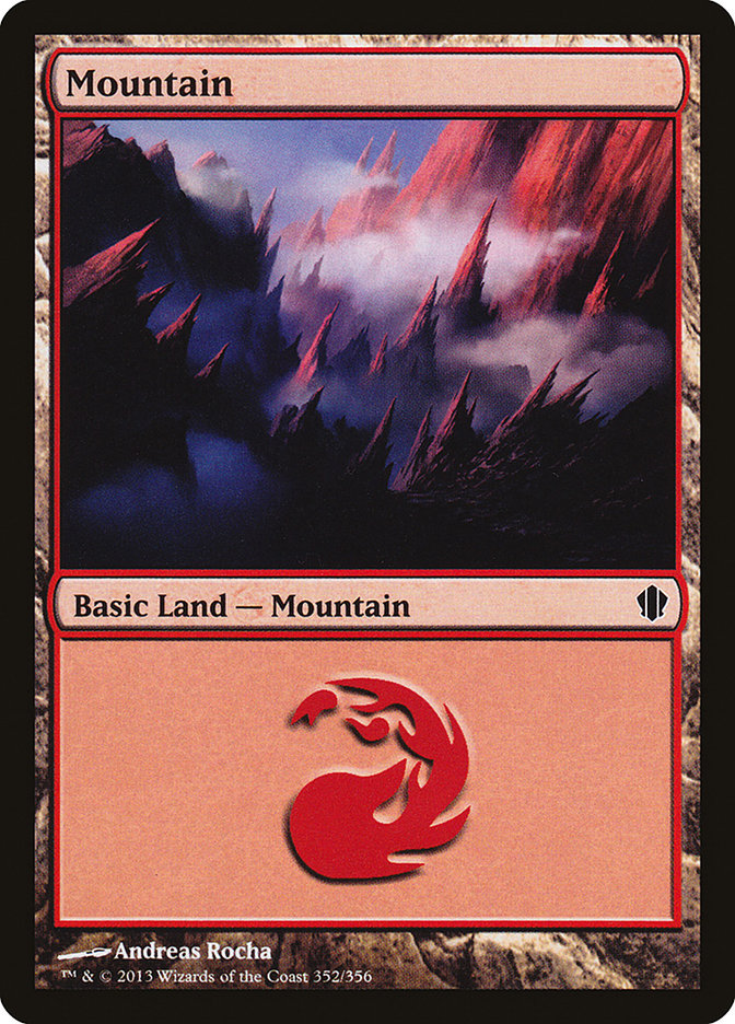 Mountain (352) [Commander 2013] | Pegasus Games WI