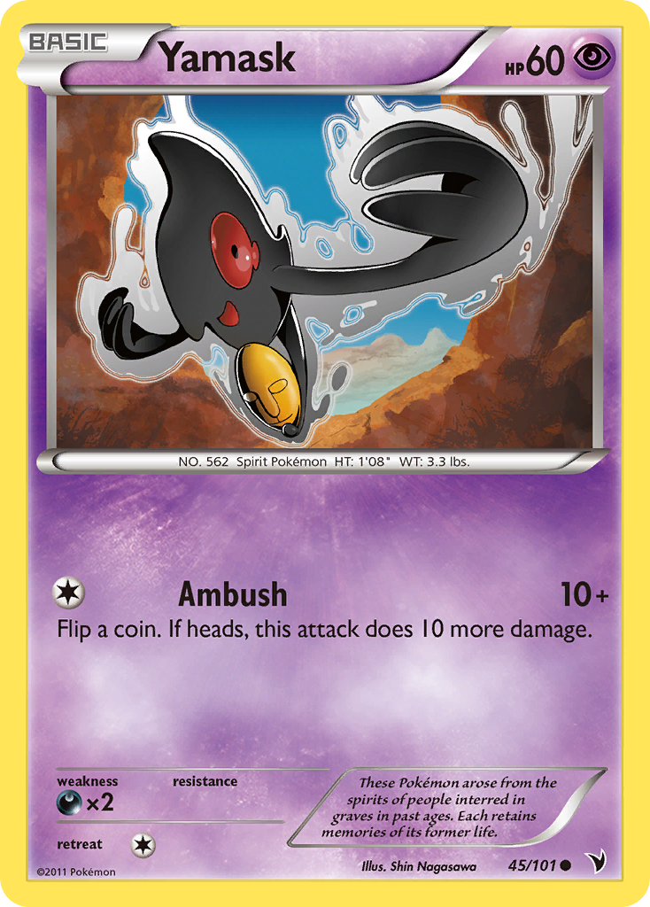 Yamask (45/101) [Black & White: Noble Victories] | Pegasus Games WI