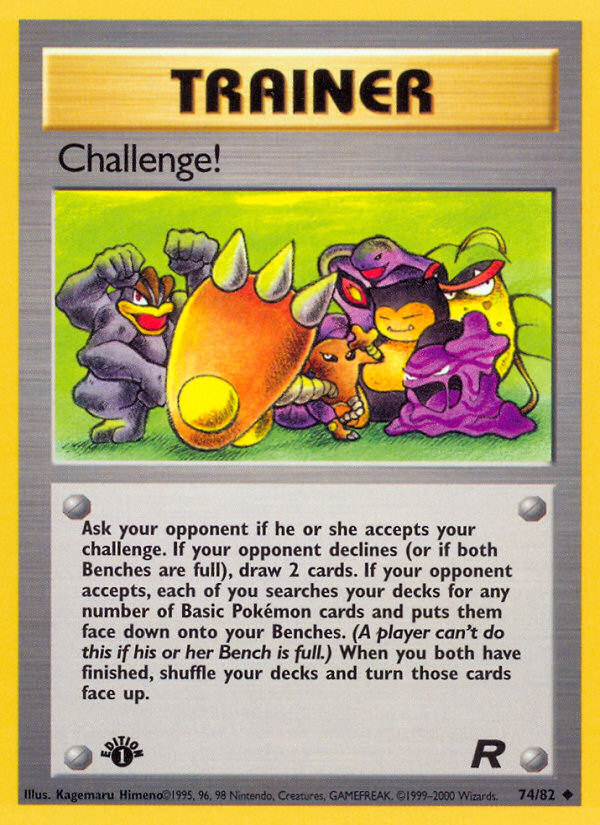 Challenge! (74/82) [Team Rocket 1st Edition] | Pegasus Games WI