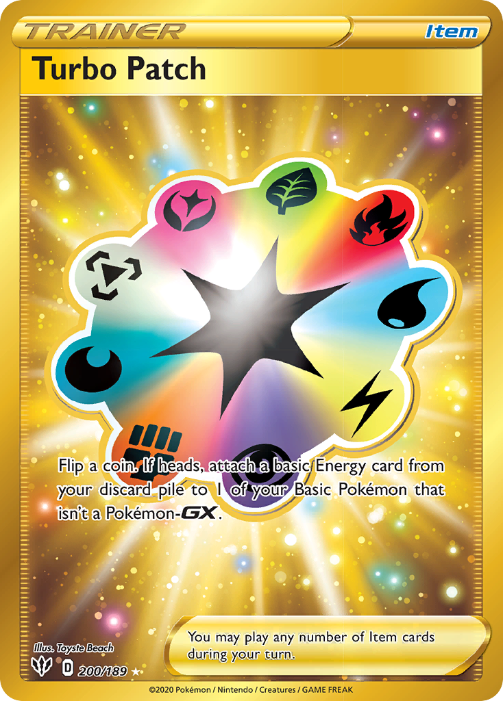 Turbo Patch (200/189) [Sword & Shield: Darkness Ablaze] | Pegasus Games WI
