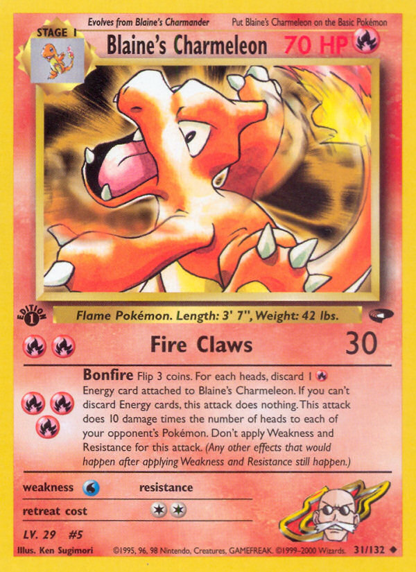 Blaine's Charmeleon (31/132) [Gym Challenge 1st Edition] | Pegasus Games WI