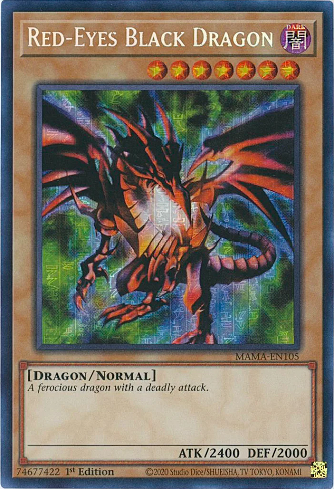 Red-Eyes Black Dragon [MAMA-EN105] Secret Pharaoh's Rare | Pegasus Games WI