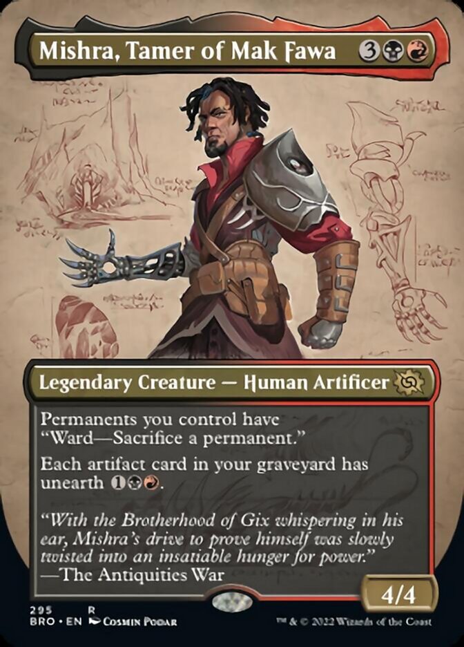 Mishra, Tamer of Mak Fawa (Borderless Alternate Art) [The Brothers' War] | Pegasus Games WI