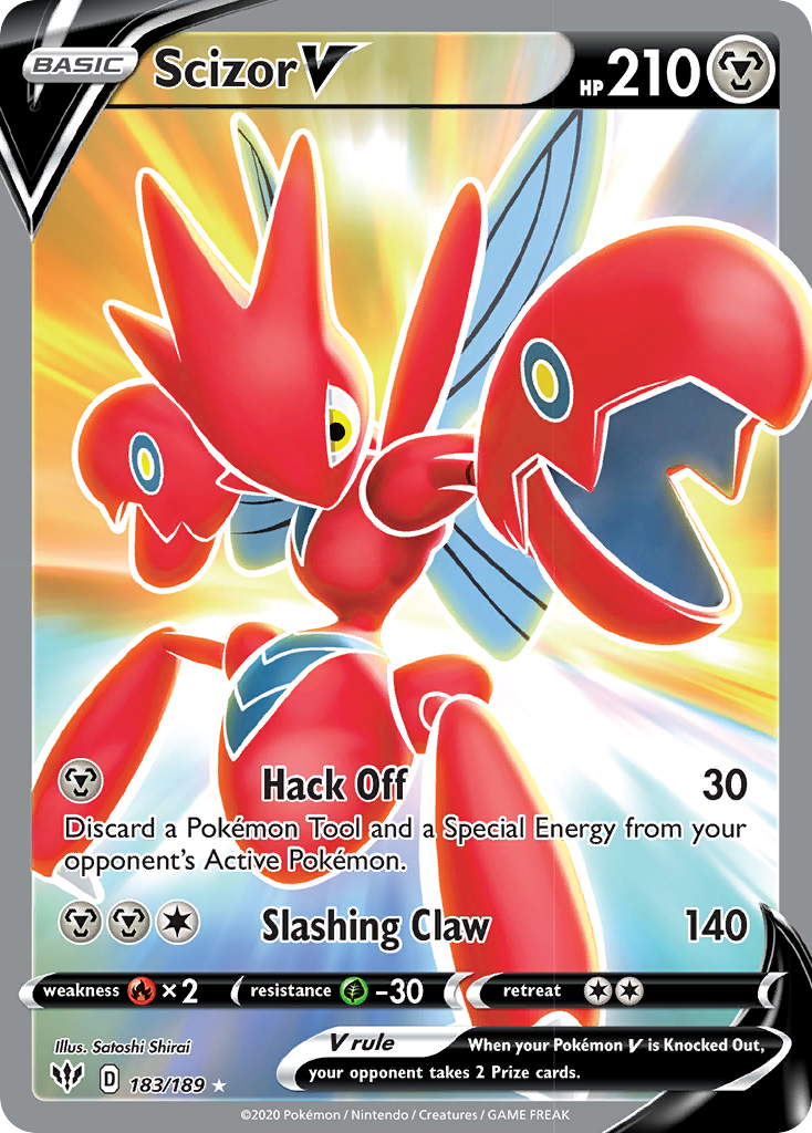 Scizor V (183/189) [Sword & Shield: Darkness Ablaze] | Pegasus Games WI