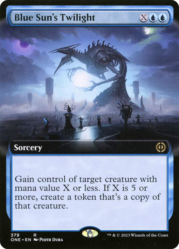 Blue Sun's Twilight (Extended Art) [Phyrexia: All Will Be One] | Pegasus Games WI