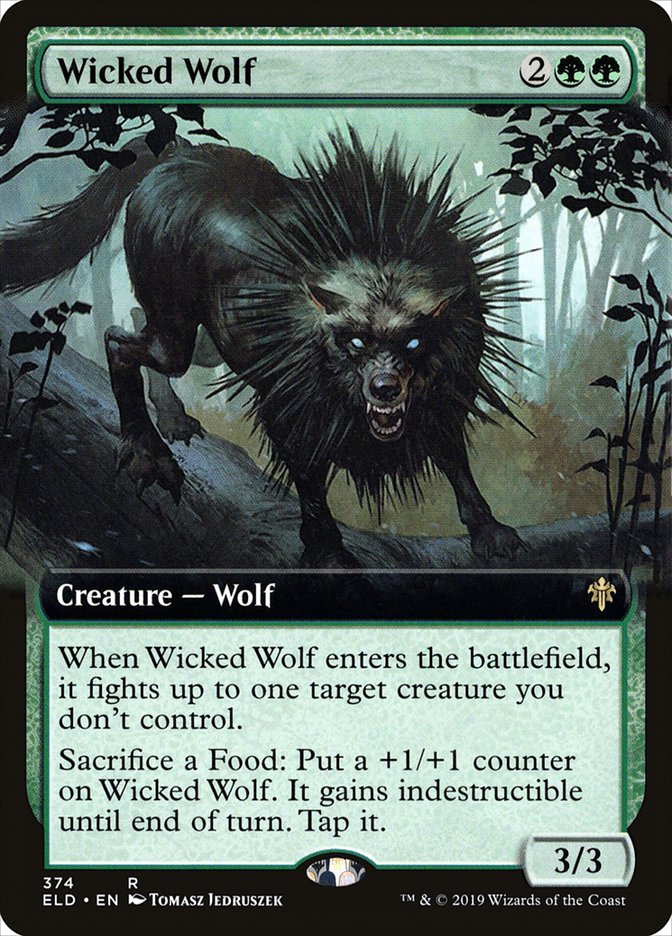 Wicked Wolf (Extended Art) [Throne of Eldraine] | Pegasus Games WI