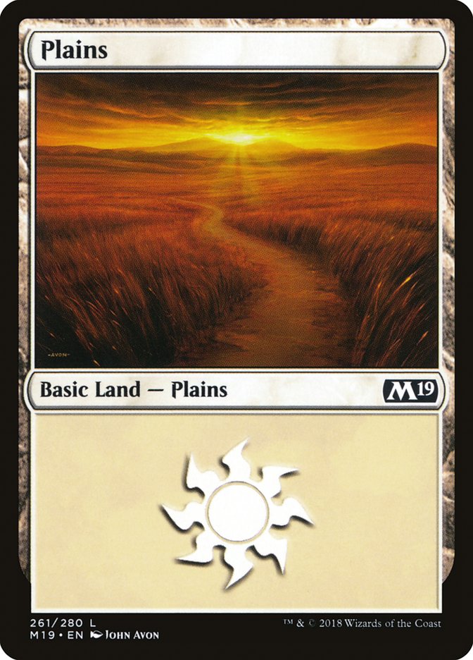 Plains (261) [Core Set 2019] | Pegasus Games WI
