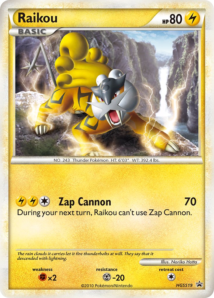 Raikou (HGSS19) [HeartGold & SoulSilver: Black Star Promos] | Pegasus Games WI