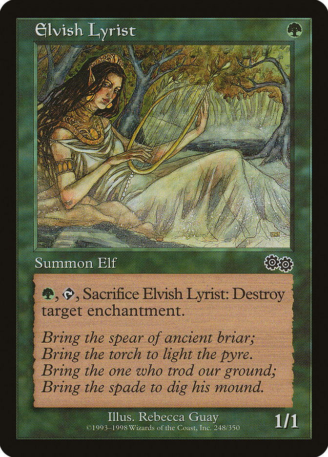 Elvish Lyrist [Urza's Saga] | Pegasus Games WI
