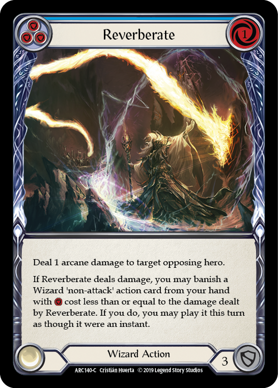 Reverberate (Blue) [ARC140-C] 1st Edition Normal | Pegasus Games WI