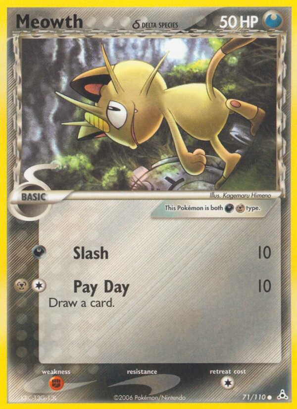 Meowth (71/110) (Delta Species) [EX: Holon Phantoms] | Pegasus Games WI