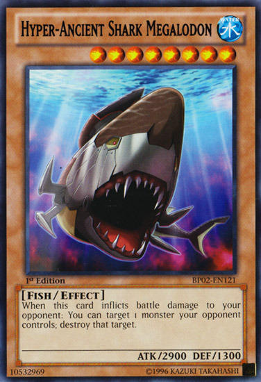 Hyper-Ancient Shark Megalodon [BP02-EN121] Rare | Pegasus Games WI