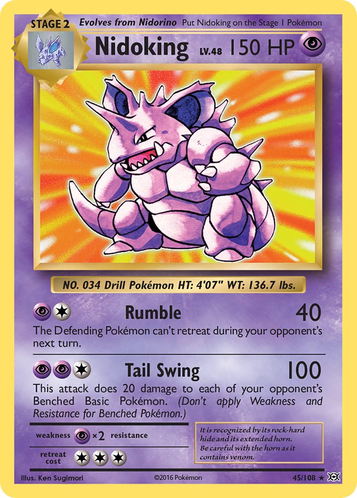 Nidoking (45/108) (Theme Deck Exclusive) [XY: Evolutions] | Pegasus Games WI