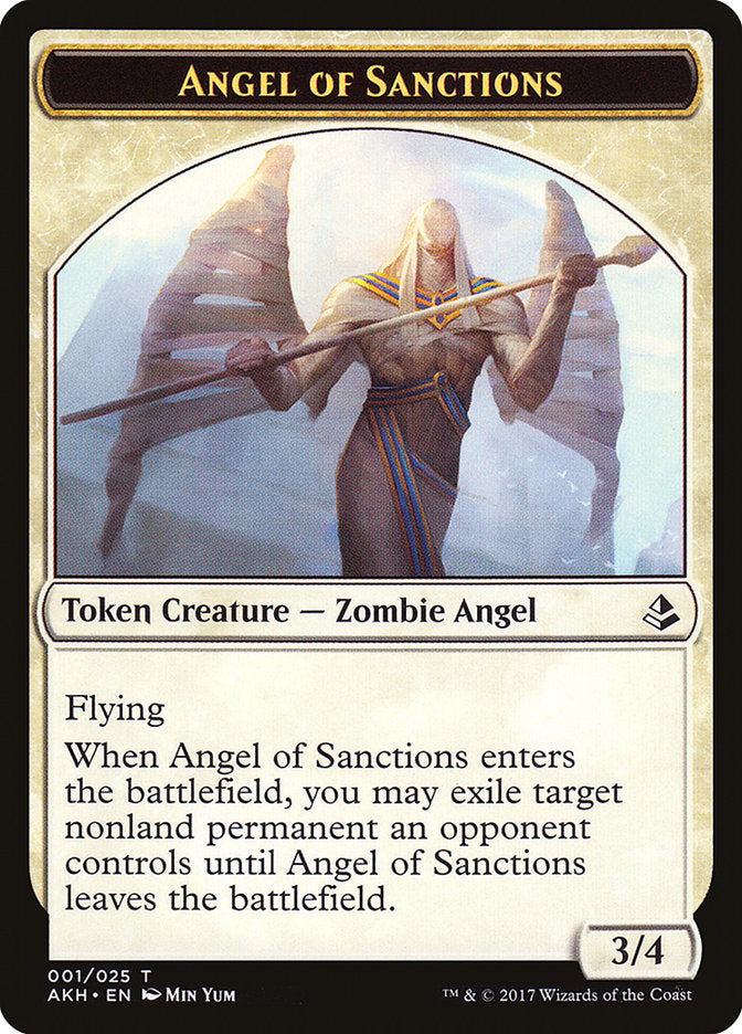 Angel of Sanctions Token [Amonkhet Tokens] | Pegasus Games WI