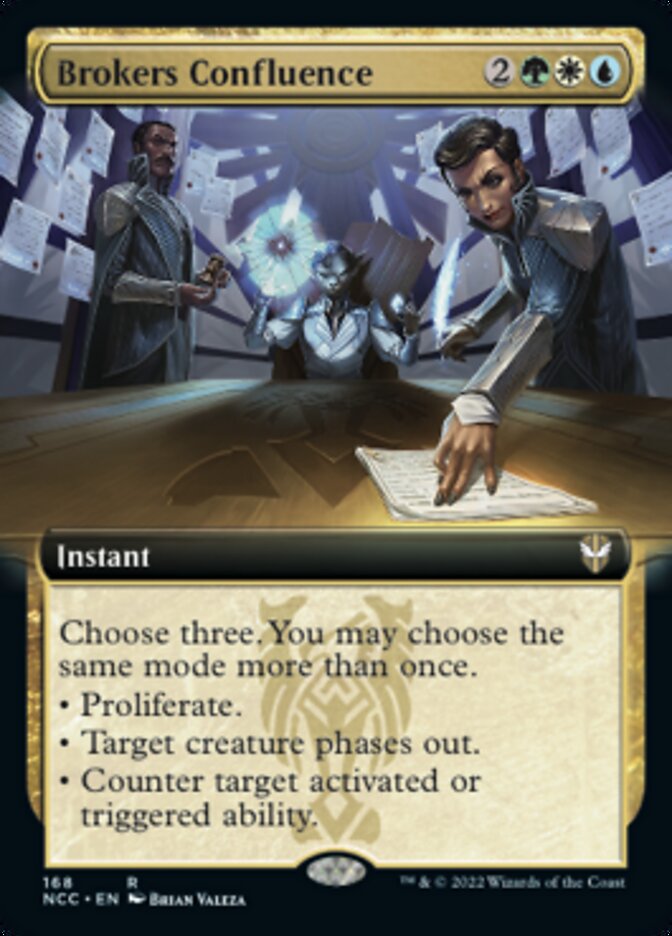 Brokers Confluence (Extended Art) [Streets of New Capenna Commander] | Pegasus Games WI