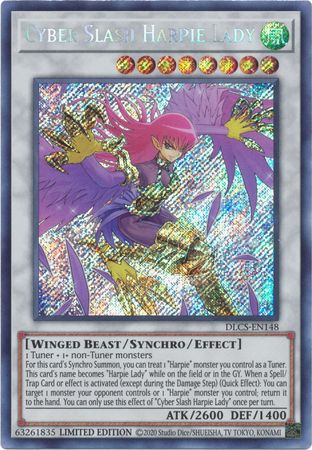 Cyber Slash Harpie Lady [DLCS-EN148] Secret Rare | Pegasus Games WI