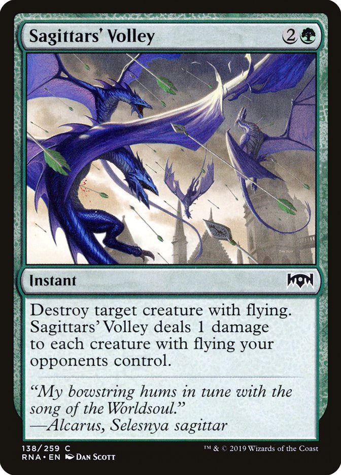 Sagittars' Volley [Ravnica Allegiance] | Pegasus Games WI