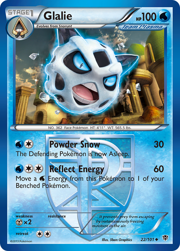 Glalie (22/101) [Black & White: Plasma Blast] | Pegasus Games WI
