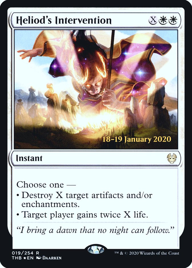 Heliod's Intervention [Theros Beyond Death Prerelease Promos] | Pegasus Games WI