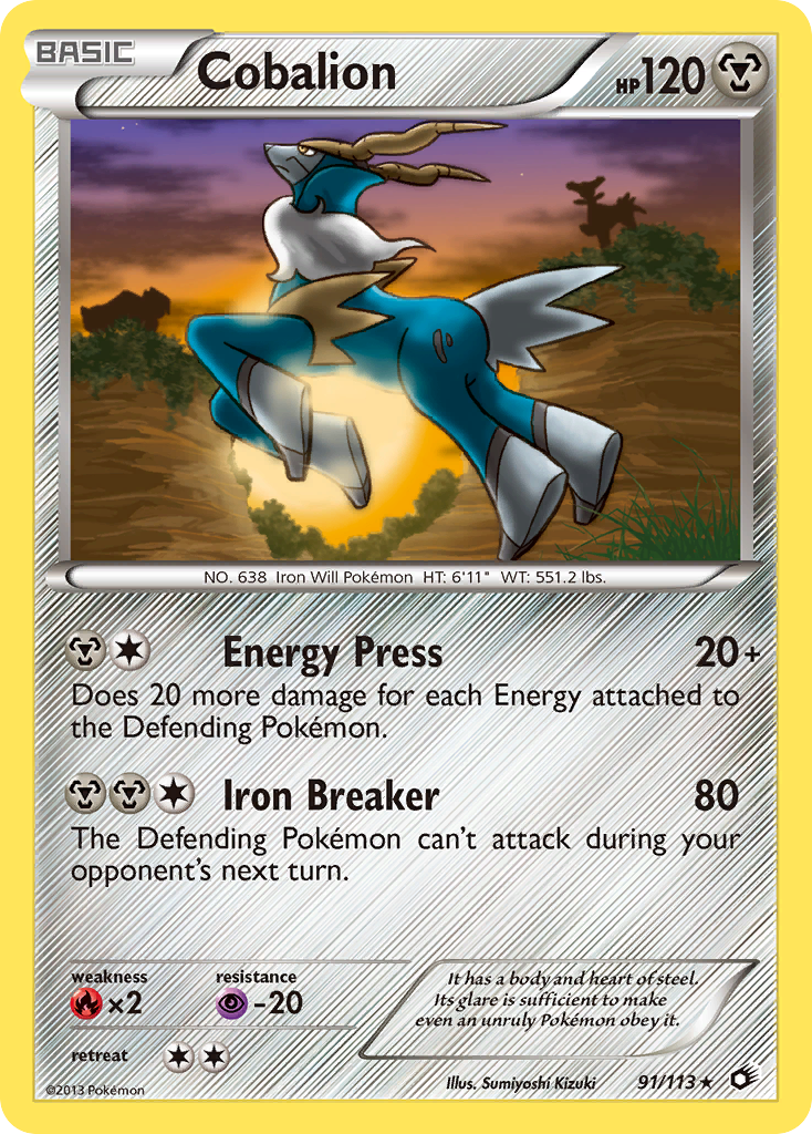 Cobalion (91/113) [Black & White: Legendary Treasures] | Pegasus Games WI