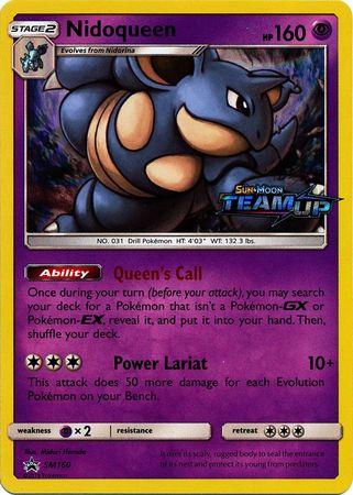 Nidoqueen (SM160) (Staff) [Sun & Moon: Black Star Promos] | Pegasus Games WI