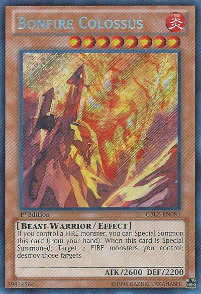 Bonfire Colossus [CBLZ-EN084] Secret Rare | Pegasus Games WI