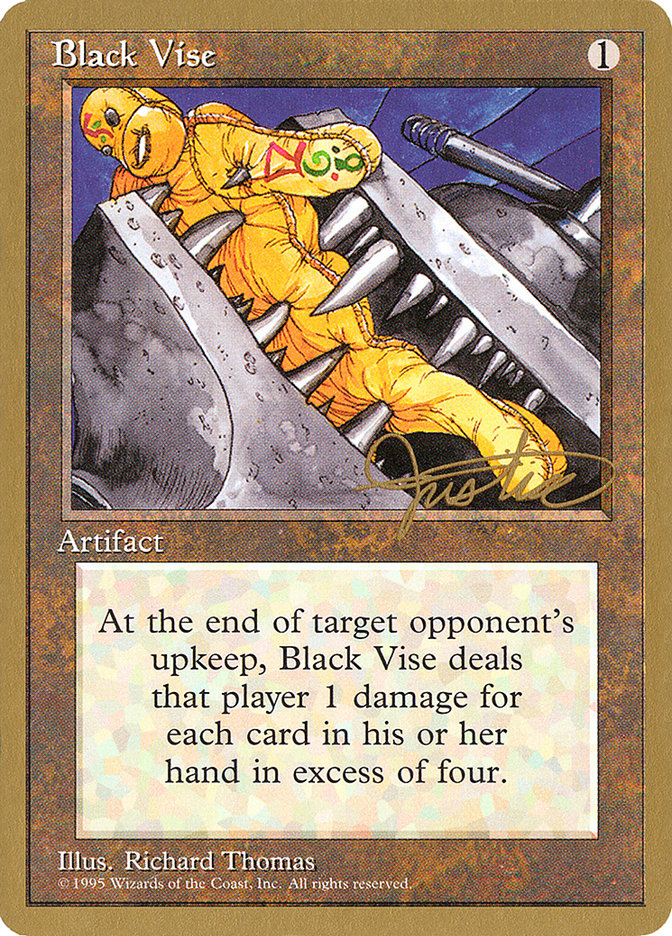 Black Vise (Mark Justice) [Pro Tour Collector Set] | Pegasus Games WI