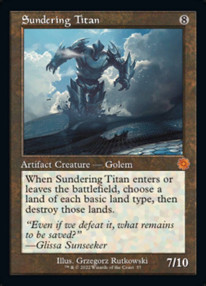 Sundering Titan (Retro) [The Brothers' War Retro Artifacts] | Pegasus Games WI