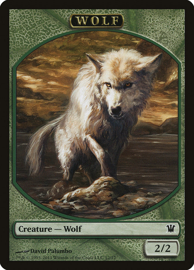 Wolf Token (12/12) [Innistrad Tokens] | Pegasus Games WI