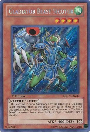 Gladiator Beast Secutor [LCGX-EN240] Secret Rare | Pegasus Games WI